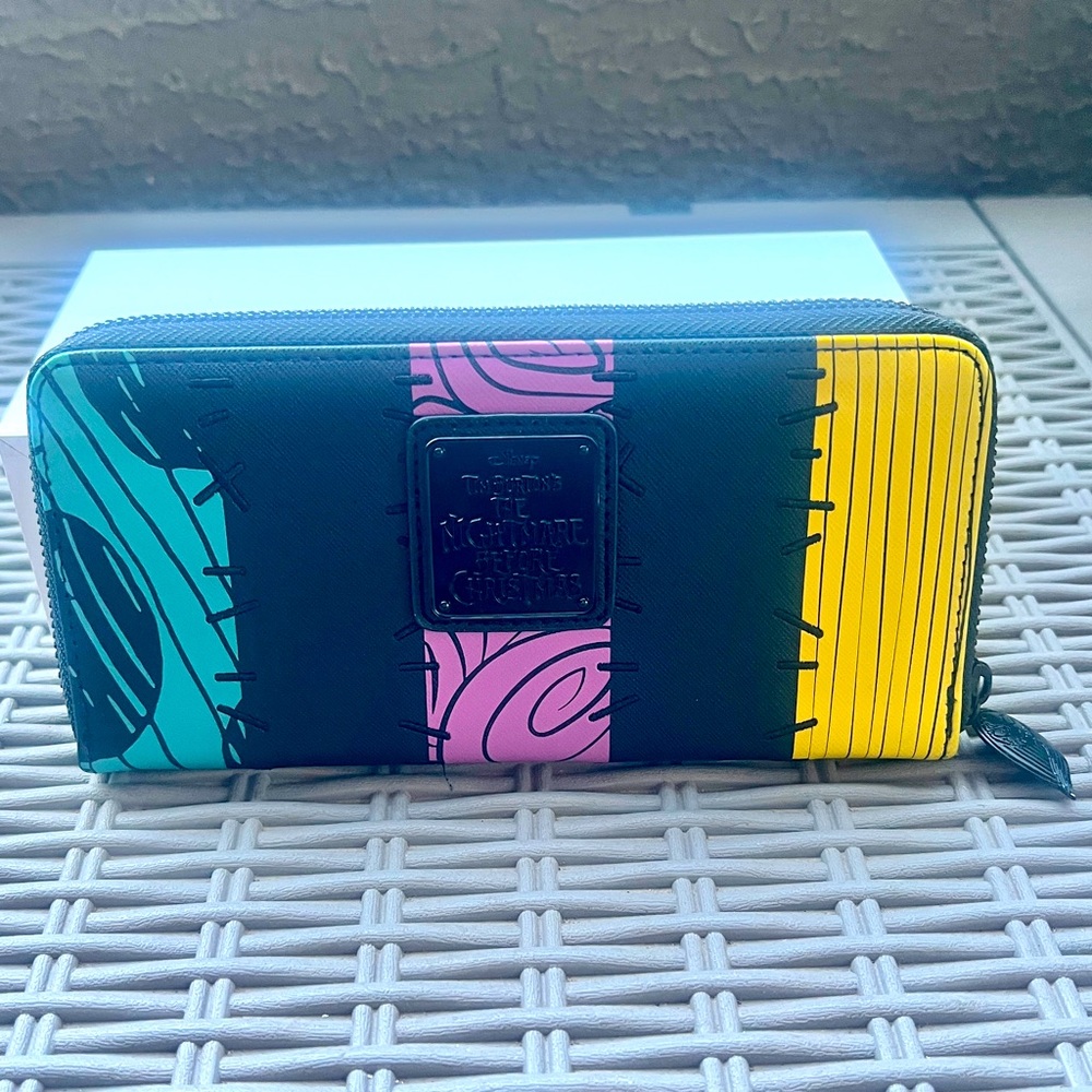 EUC Loungefly Sally patchwork NBC Nightmare Before Christmas Wallet